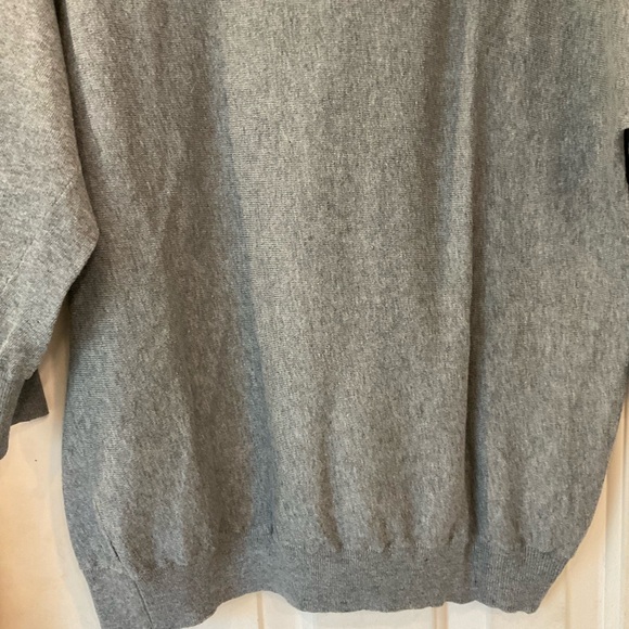 Forever 21 Heather Grey Sweater, 100% Cotton, 3/4 Sleeves w/ Ribbed Bands, Sz S - Picture 6 of 9
